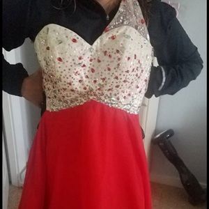 Short red dress super cute
